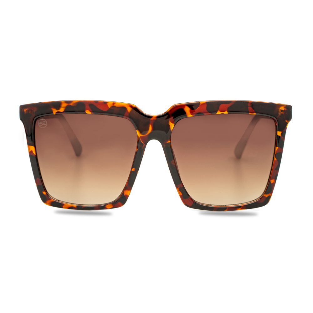Tort Oversized Fashion Sunglasses - Swoon Eyewear - Adelaide Front View