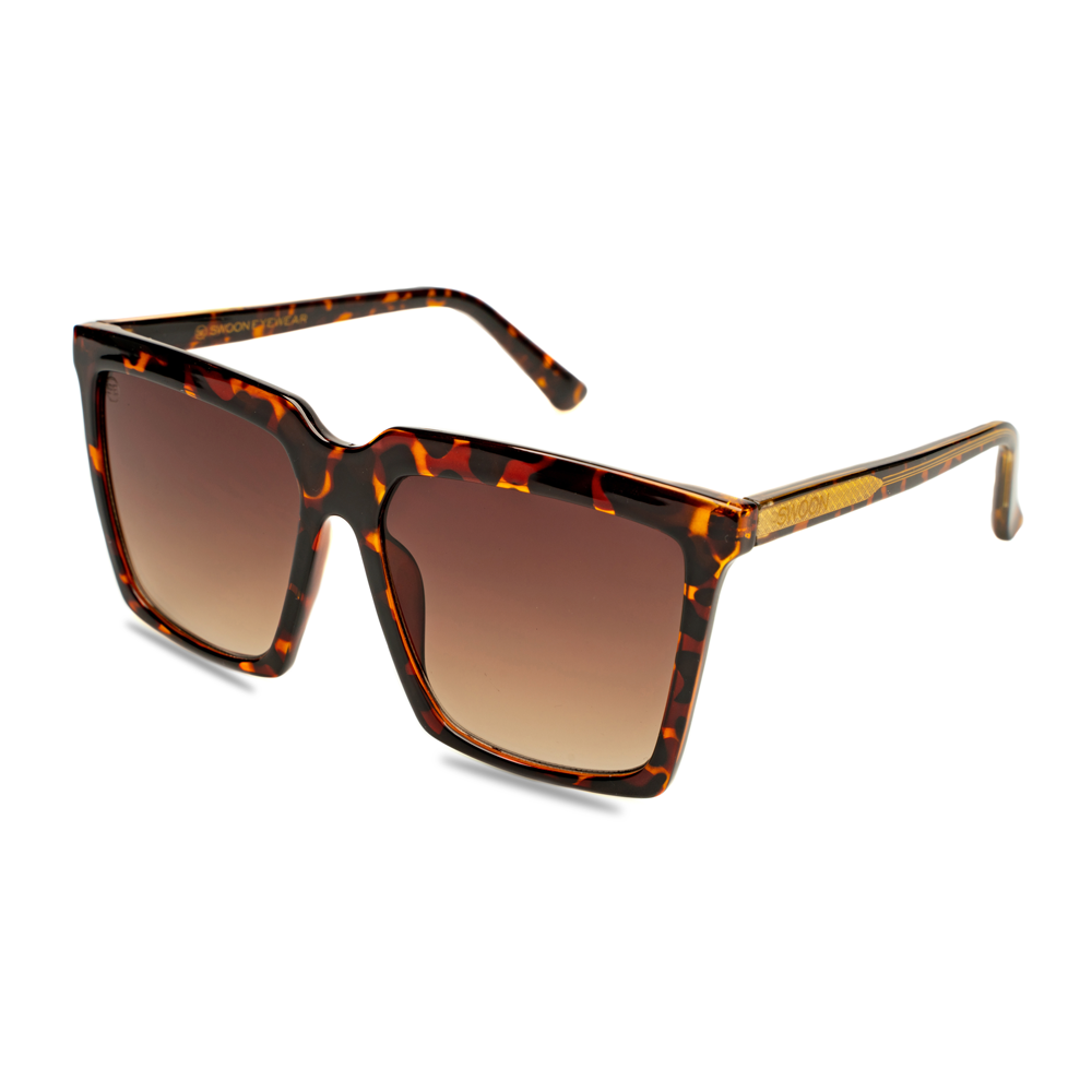 Tort Oversized Fashion Sunglasses - Swoon Eyewear - Adelaide Side View
