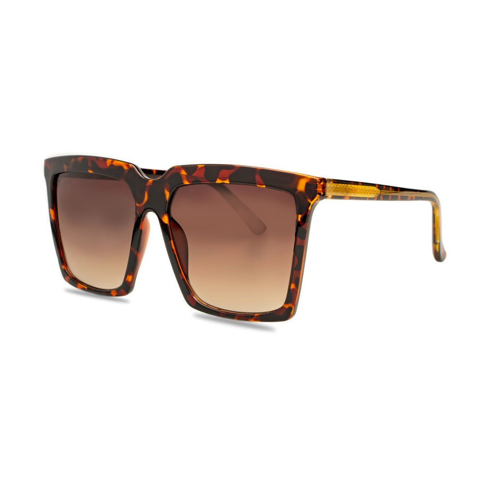 Tort Oversized Fashion Sunglasses - Swoon Eyewear - Adelaide Side View 2