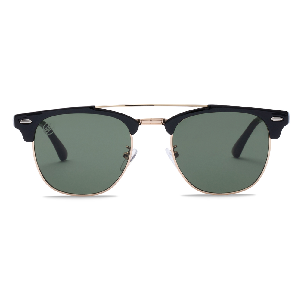 Black & Gold Sunglasses - Swoon Eyewear - Amsterdam Front View