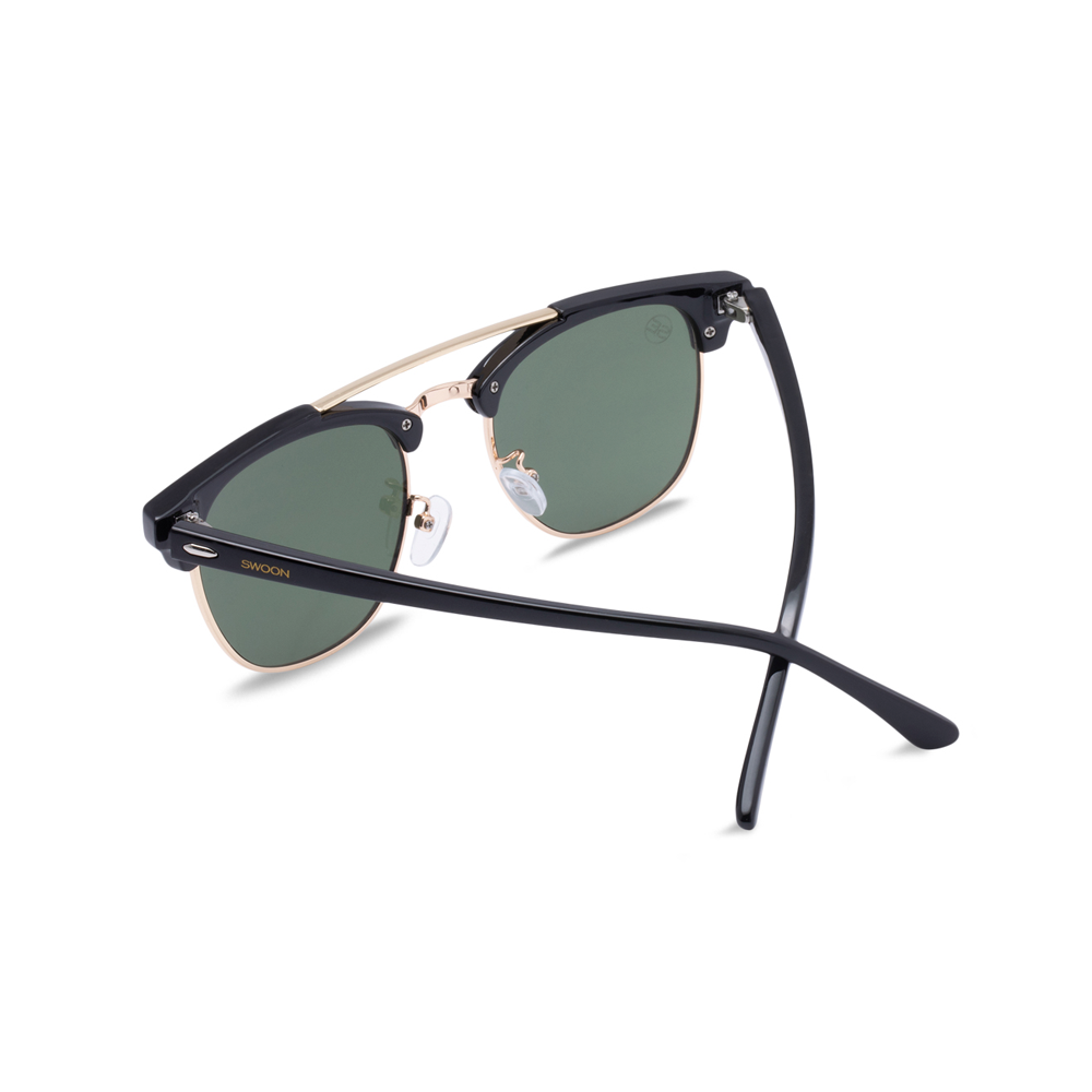 Black & Gold Sunglasses - Swoon Eyewear - Amsterdam Back View