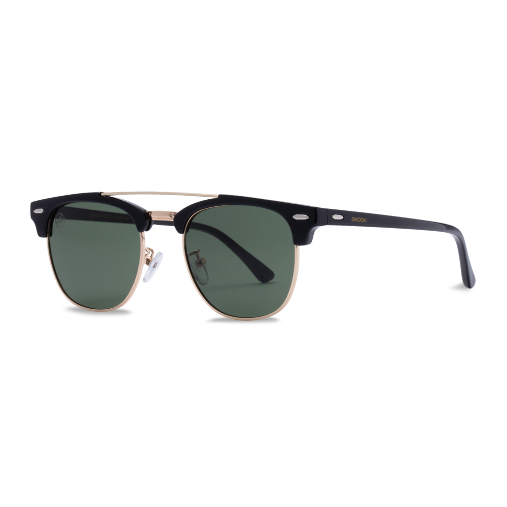 Black & Gold Sunglasses - Swoon Eyewear - Amsterdam Side View 2