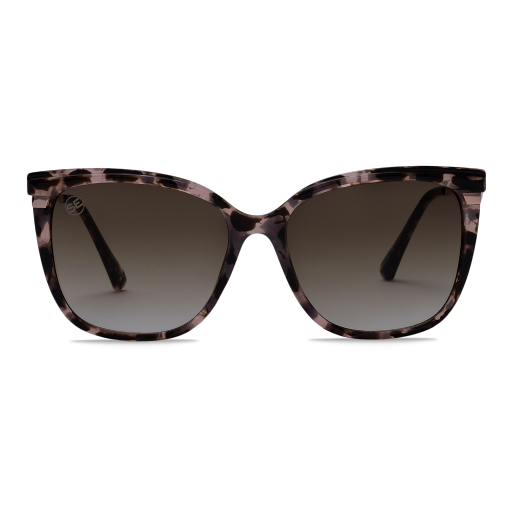 Pink Tortoise Sunglasses - Swoon Eyewear - Buenos Aires Front View