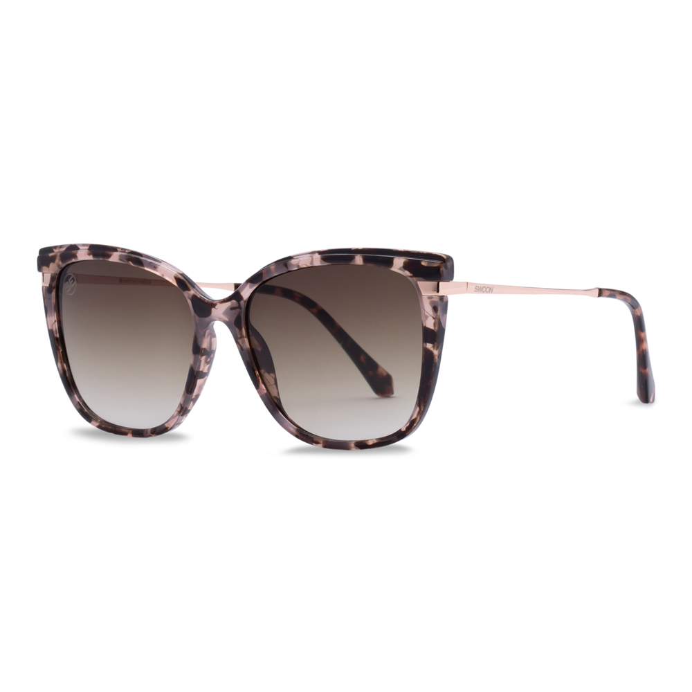 Pink Tortoise Sunglasses - Swoon Eyewear - Buenos Aires Side View 2