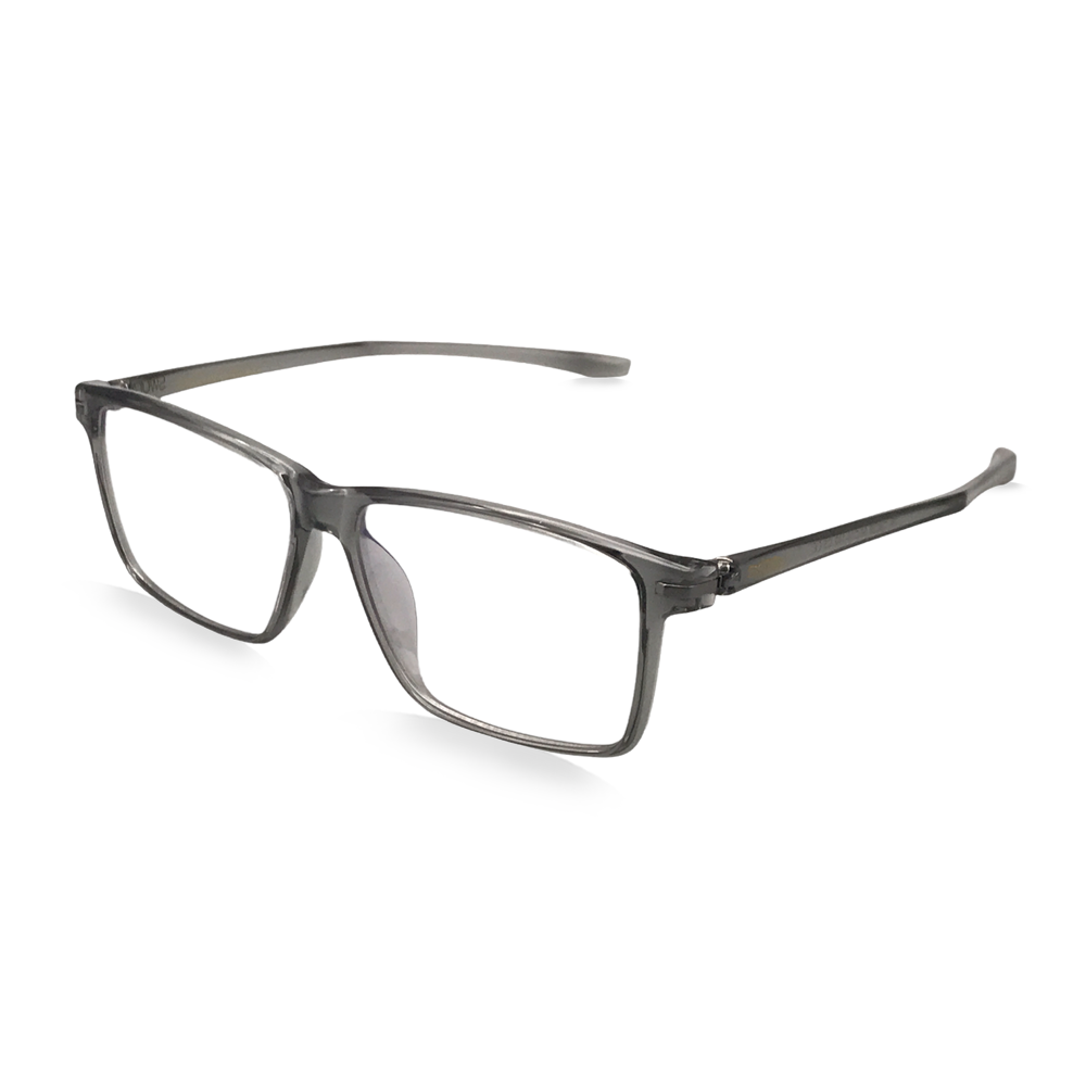 Translucent Grey - Rectangular Sporty - Prescription Glasses - Swoon Eyewear - Cape Town Side View