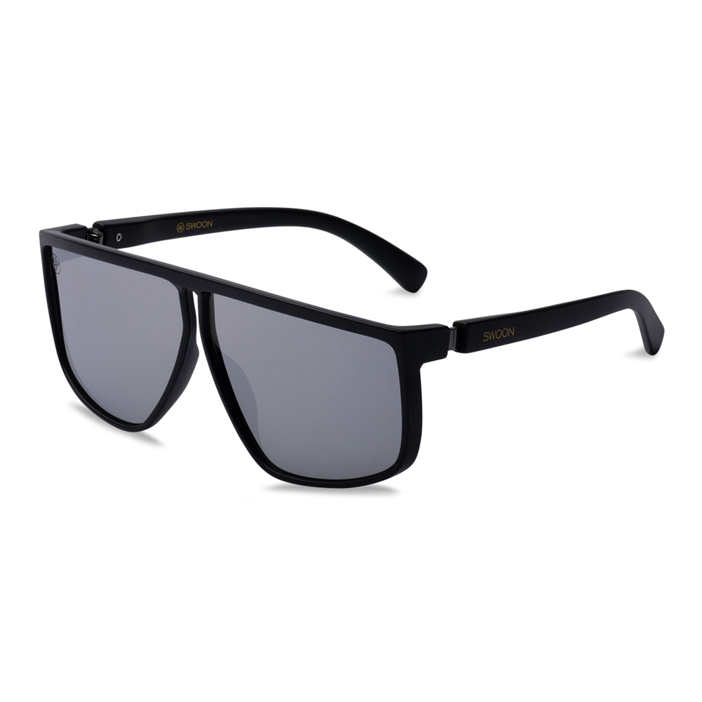 Black Oversized Fashion Sunglasses - Swoon Eyewear - Copenhagen Side View