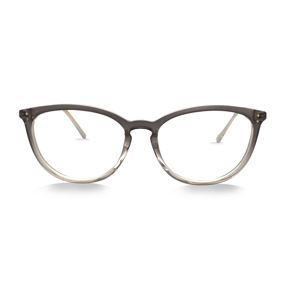 Smokey Ombre / Gold Temple - Prescription Glasses - Swoon Eyewear - Macau Front View