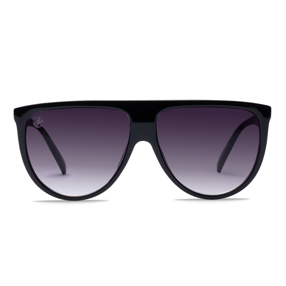 Black Oversized Men's Fashion Sunglasses - Swoon Eyewear - Miami Front View