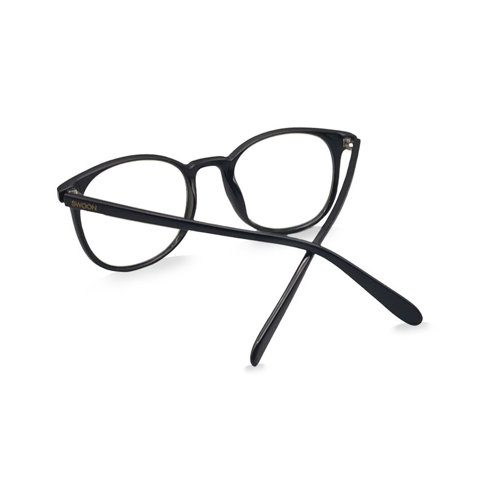 Montreal Black Round Blue Light Blocking Glasses