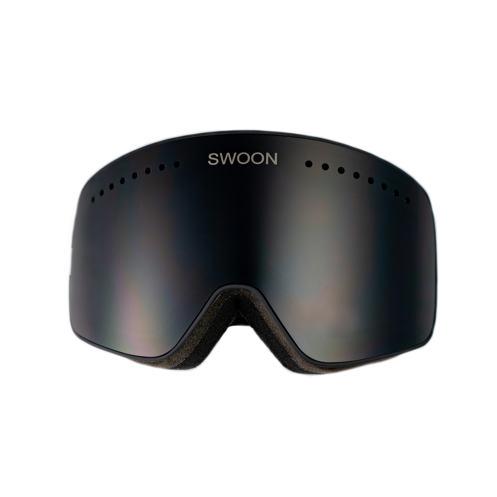 Breckenridge - Black Snow Goggles - Swoon Eyewear - Front View