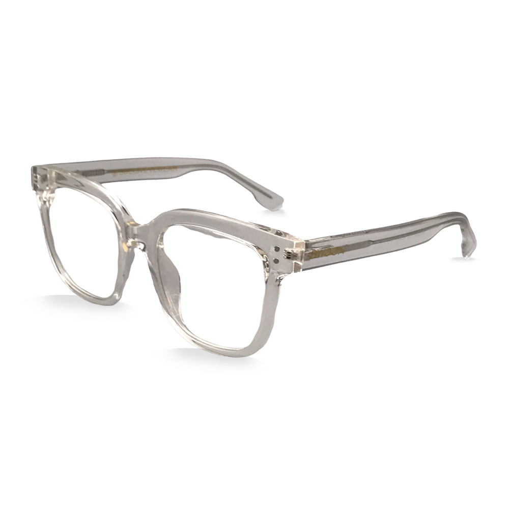Cute Clear Unisex Frame - Blue Light Blocking Glasses - Swoon Eyewear - Savannah Side View