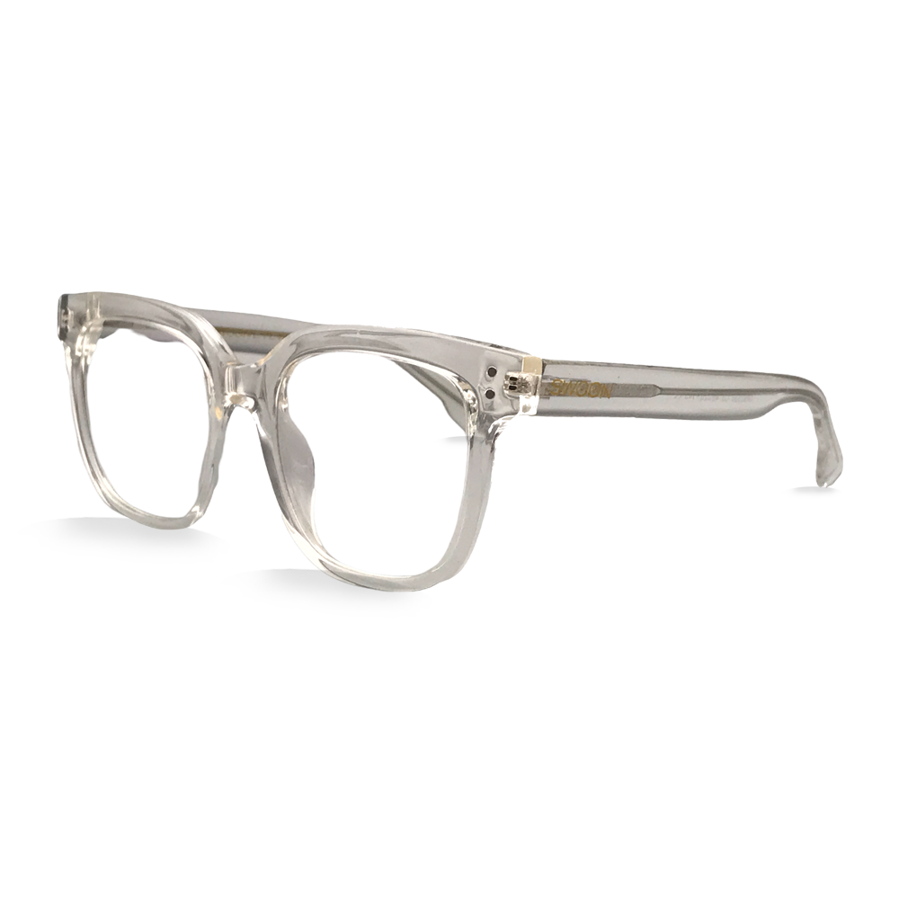 Cute Clear Unisex Frame - Blue Light Blocking Glasses - Swoon Eyewear - Savannah Side View 2