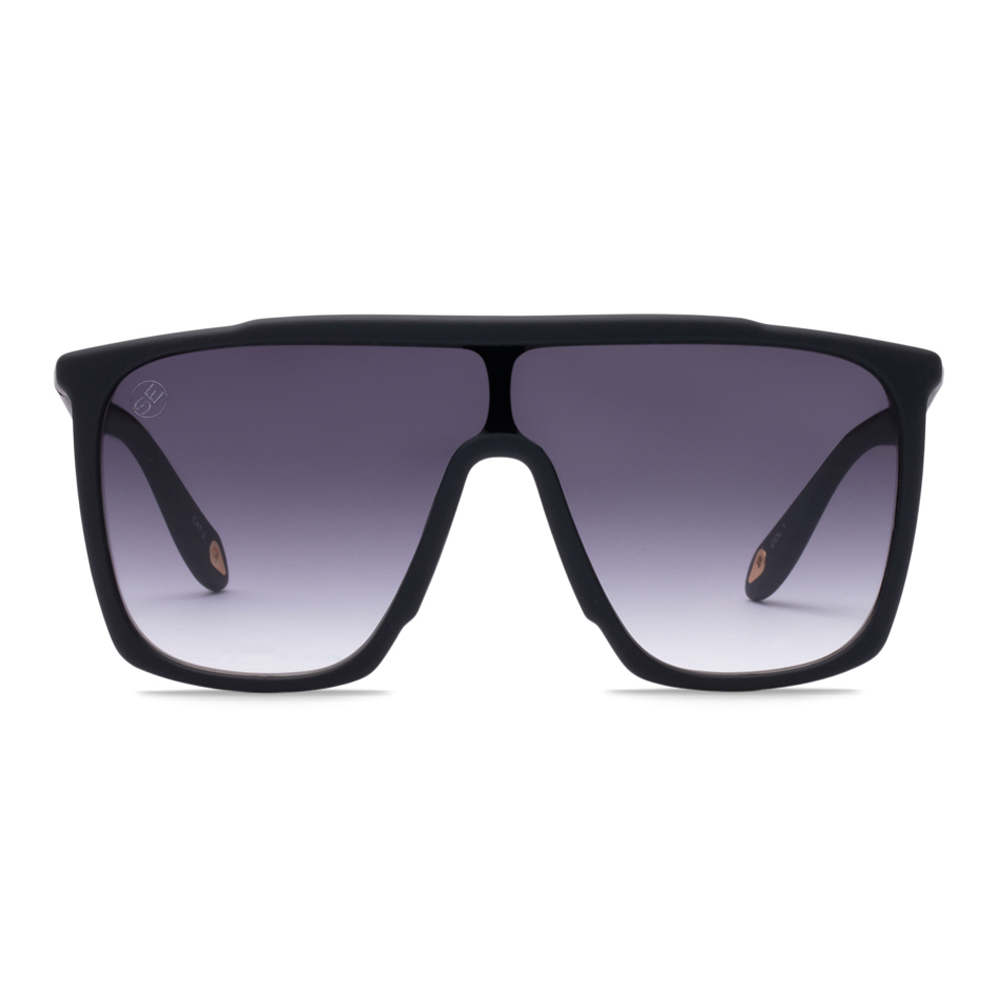 Black Oversized Fashion Sunglasses with Gradient Lenses - Swoon Eyewear - Tokyo Front View