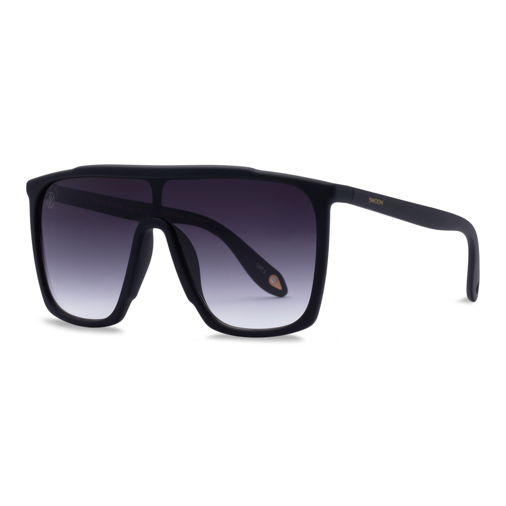 Black Oversized Fashion Sunglasses with Gradient Lenses - Swoon Eyewear - Tokyo Side View 2